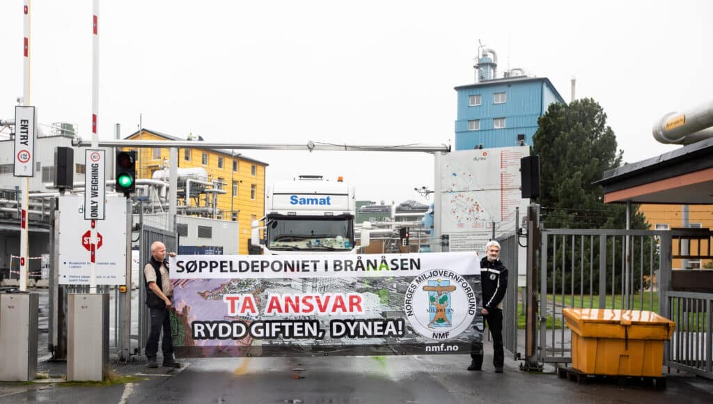 NMF aksjon mot Dynea – krever at Dynea rydder gift fra Brånåsen søppeldeponi 114