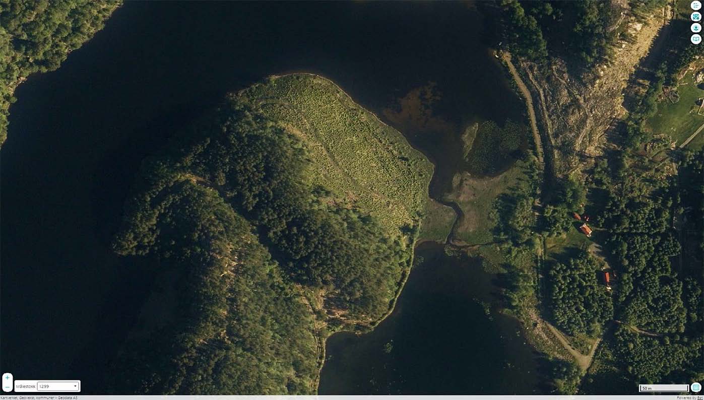 Opoftevannet flyfoto